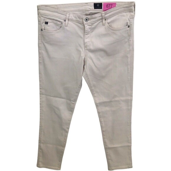AG Adriano Goldschmied The Stevie Ankle Jeans Women’s 32/14 Light Skinny Stretch - Picture 2 of 11